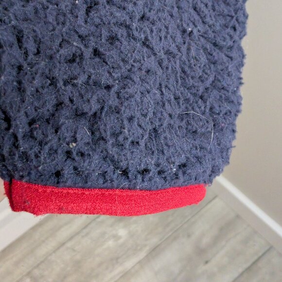 Tommy Hilfiger Women's Sport Sherpa 1/4 Zip Pullover | Navy, Size Medium - Picture 6 of 10